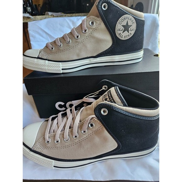 Converse CTAS High Street Mid Shoes Mens Size 10. AC14294C Black/ White/Papyrus - Picture 1 of 6